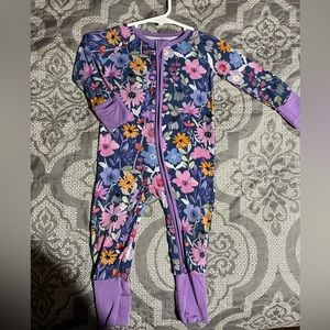 3-6 Little Sleepies Dusk Blooms Zippy